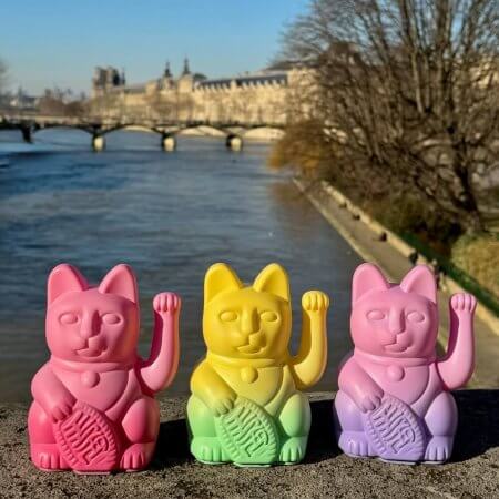 La boite Double Lucky! Cats 雙色漸變幸運招財貓